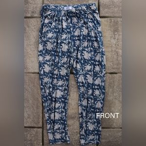 Mango MNG Casualware Floral Print Joggers with Pockets size S